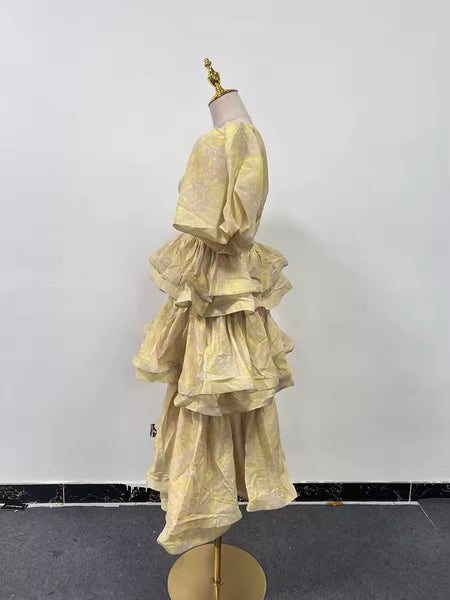 Shamara ruffle tier dress