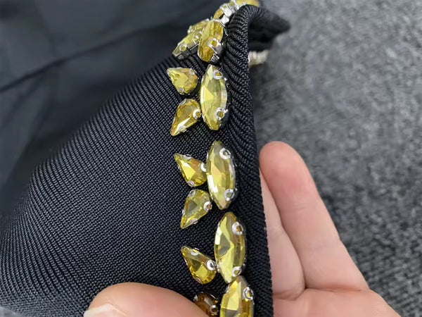 Aiysha gold peplum set