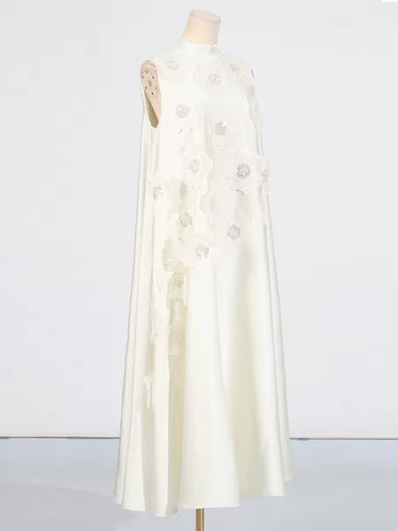 Adeena 3D floret kaftan dress