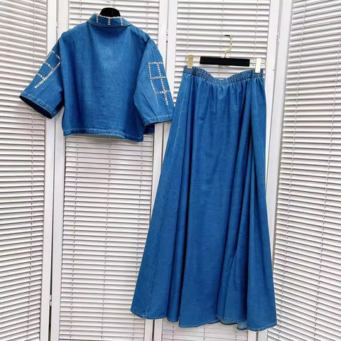 Keresina soft denim set