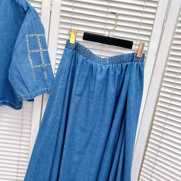 Keresina soft denim set