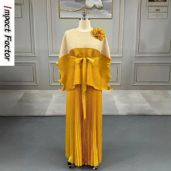 Naledi pleated 2 piece dress