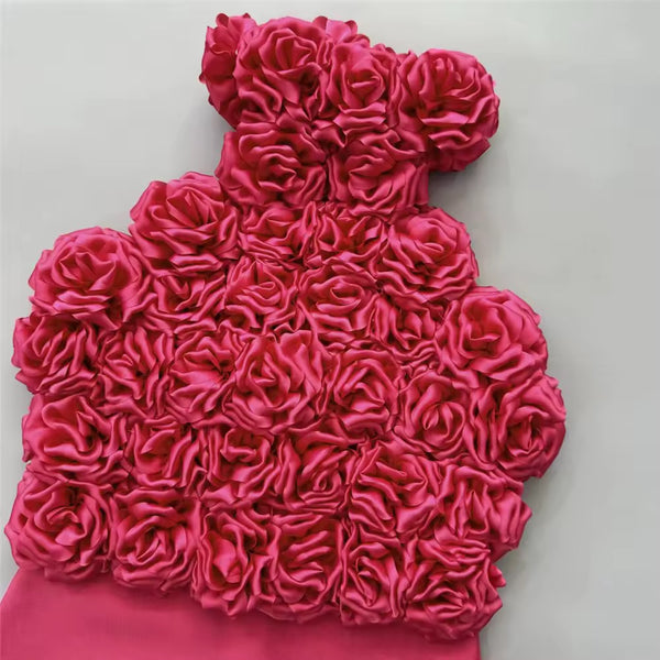 Bolawa halterneck flower bandage dress