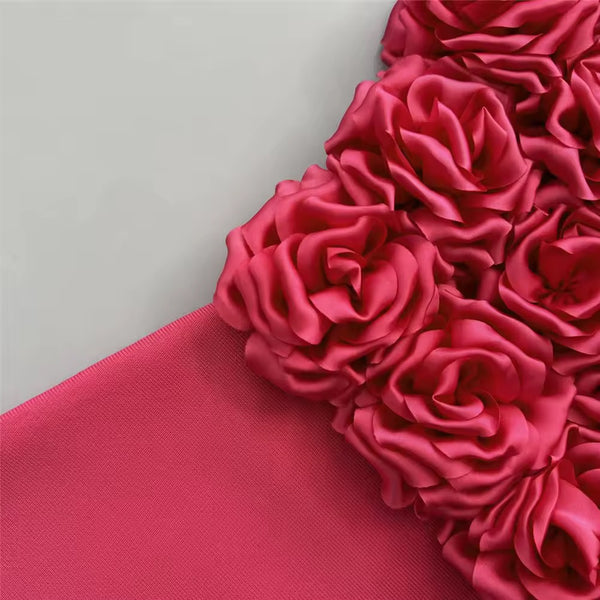Bolawa halterneck flower bandage dress