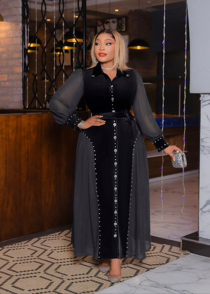 Tennia 3 piece velvet dress set