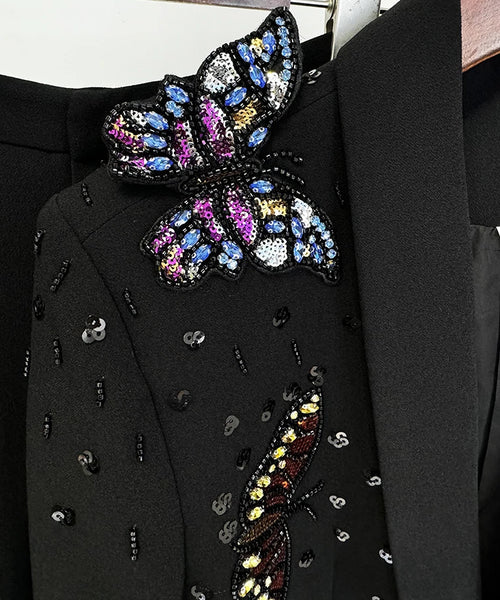 Larenne Embroided Butterfly Blazer Trouser set