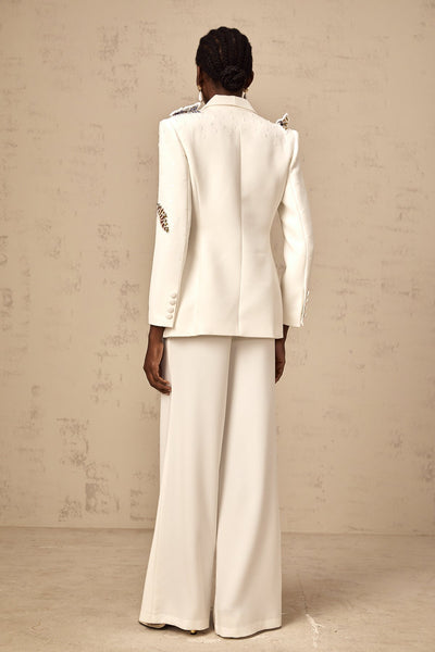 Larenne Embroided Butterfly Blazer Trouser set