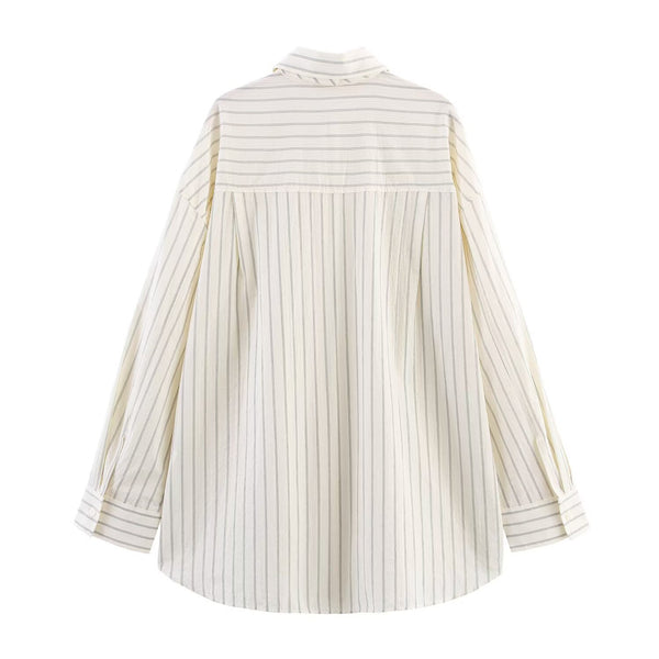 Anisa boyfriend style shirt and tie