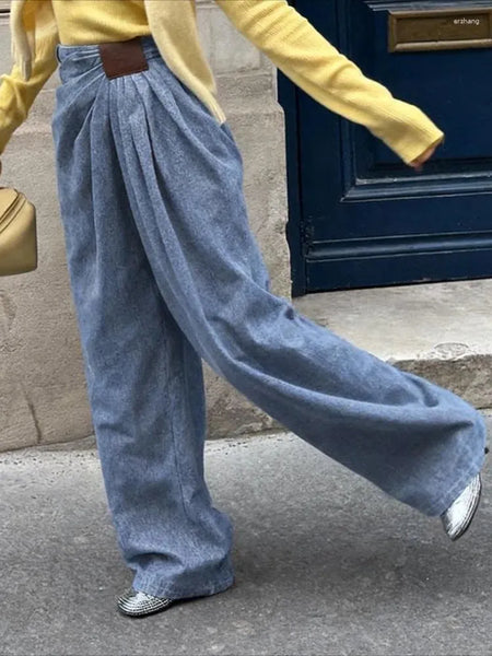 Ketta draped denim pants