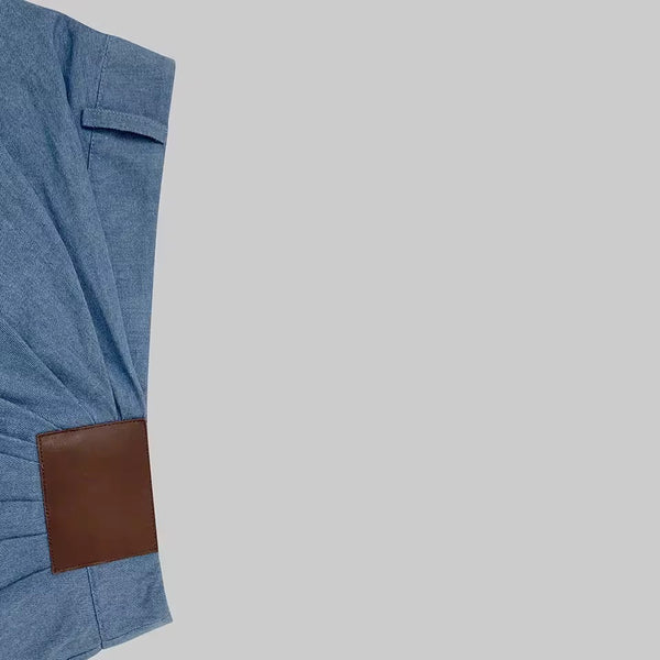 Ketta draped denim pants