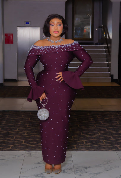 Carioline Haute Plum Bandage dress