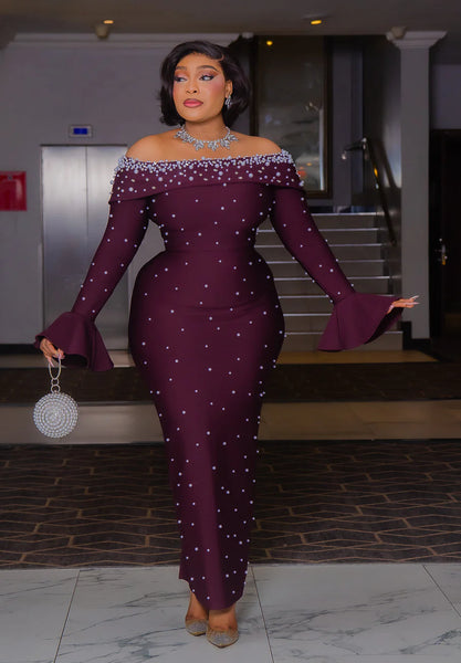 Carioline Haute Plum Bandage dress