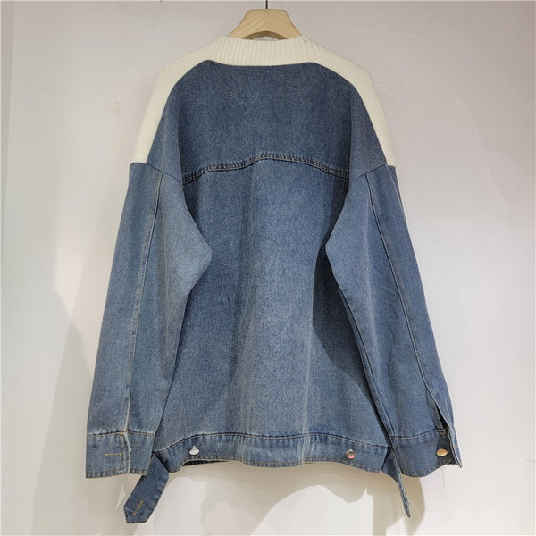 Naya denim sweater jacket