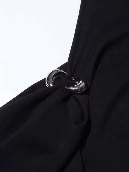 Lannienne asymmetric midi dress