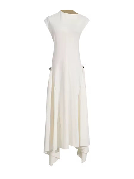 Lannienne asymmetric midi dress