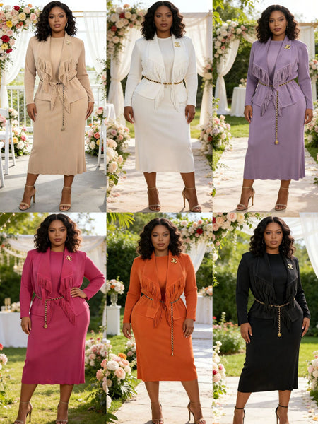 Shingie pleated dress set