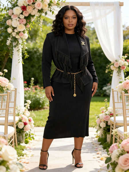 Shingie pleated dress set