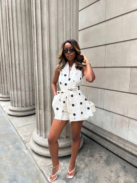 Roquelle Polka dot short set