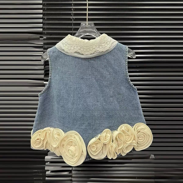 Krishalon denim top