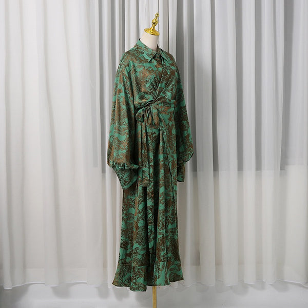 Neyla Maxi wrap dress