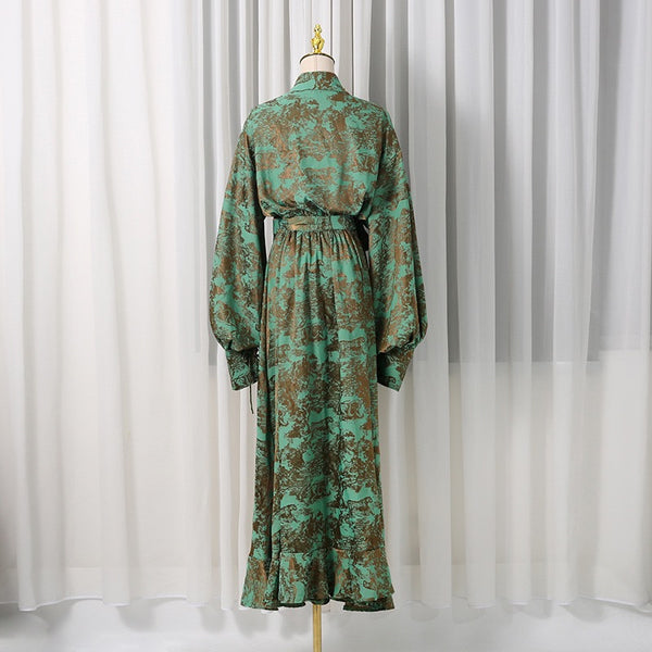 Neyla Maxi wrap dress