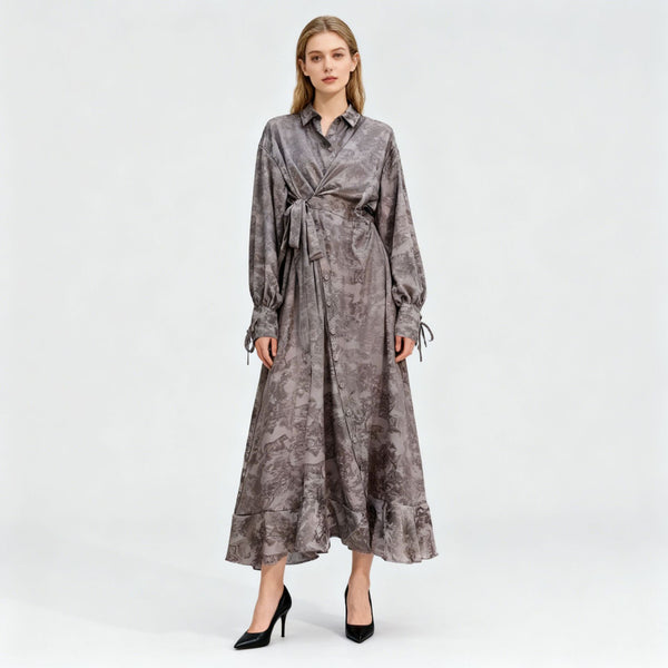 Neyla Maxi wrap dress