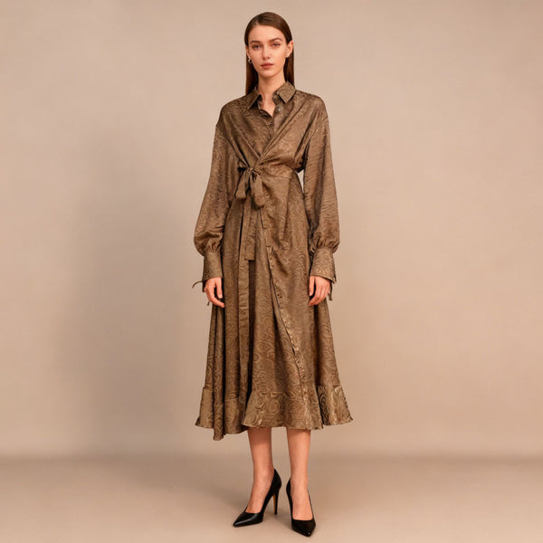 Neyla Maxi wrap dress