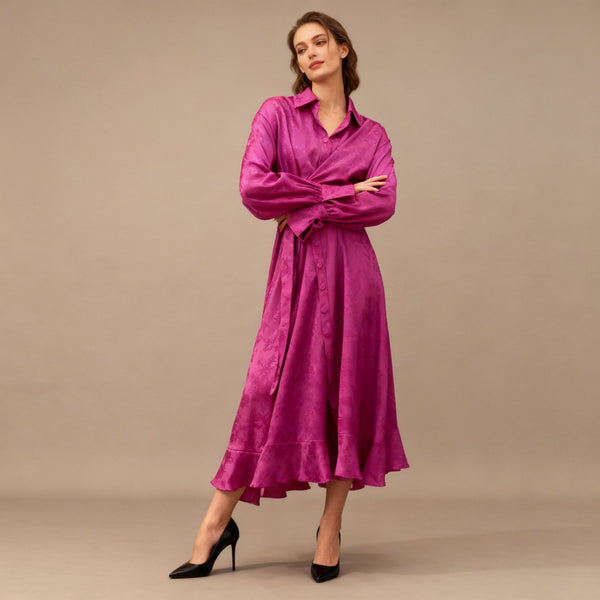 Neyla Maxi wrap dress
