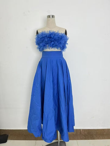 Tafara bralette skirt set