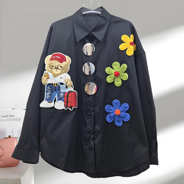Yusra embroided shirt