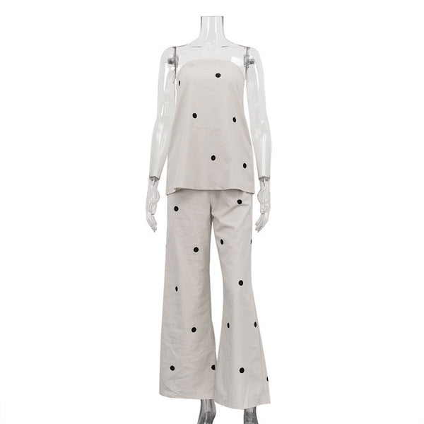 Claudette polka dot set