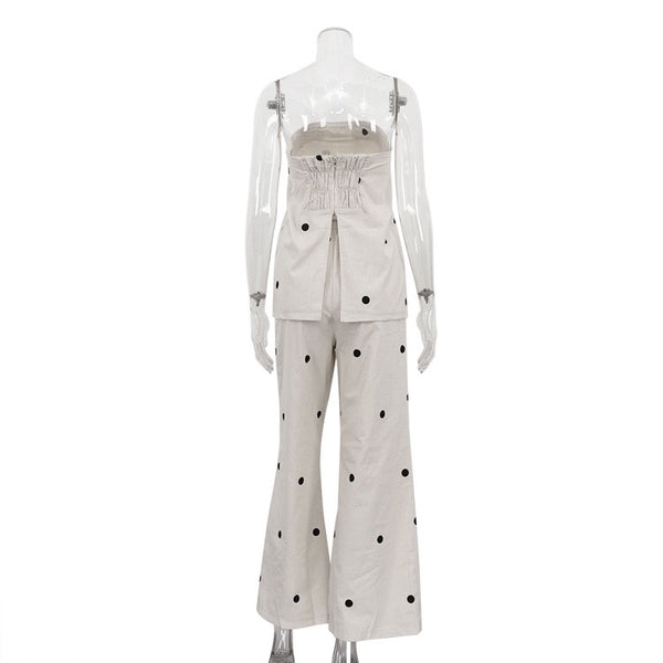 Claudette polka dot set