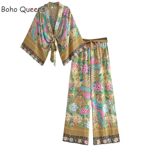 Raine Kimono style trouser set