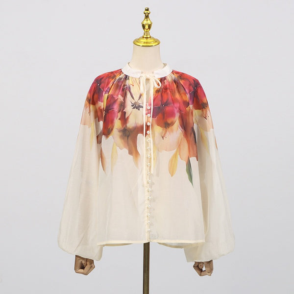 Lauretta floral skirt set