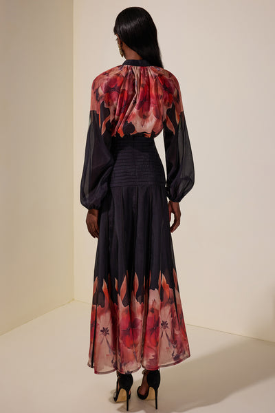 Lauretta floral skirt set
