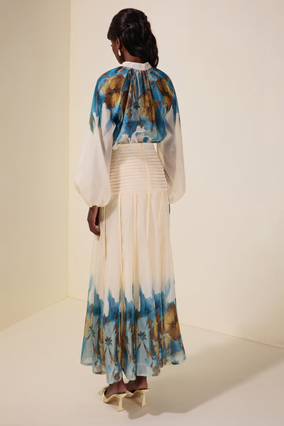 Lauretta floral skirt set