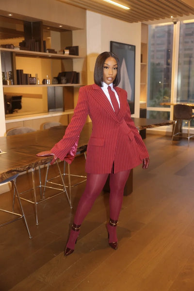 Ifedinma pinstripe blazer dress