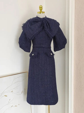 Delapo tweed dress
