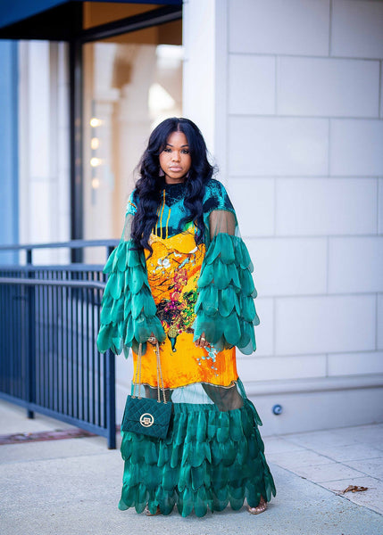 Cherith pleated dress