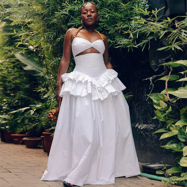 Keosha beaded neckline dress