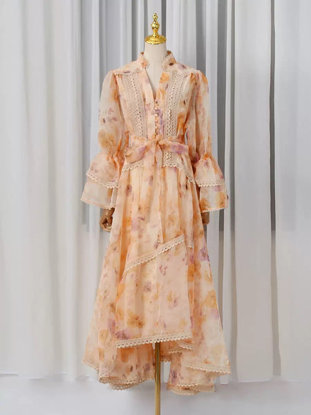 Debera vintage style print dress