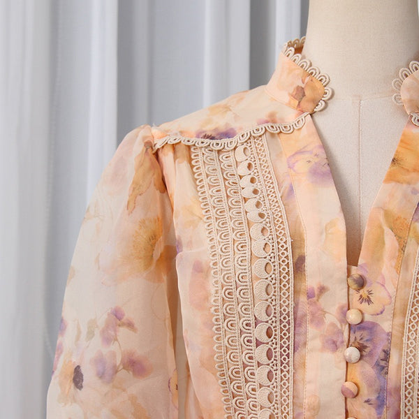 Debera vintage style print dress