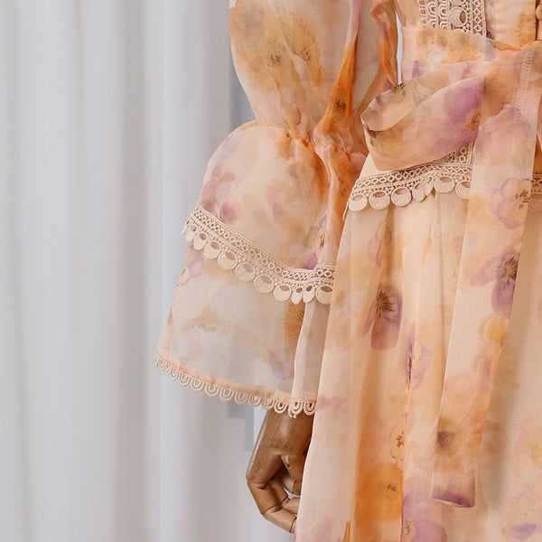 Debera vintage style print dress