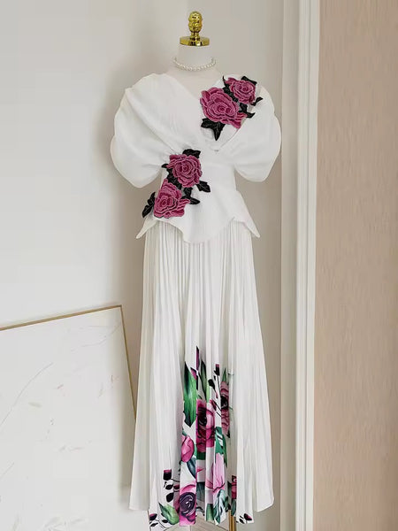 Sharika floral peplum dress