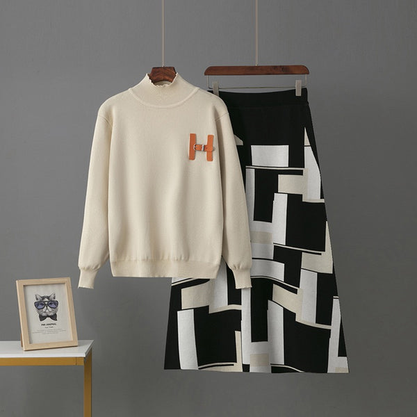 Iminathi knitted skirt set
