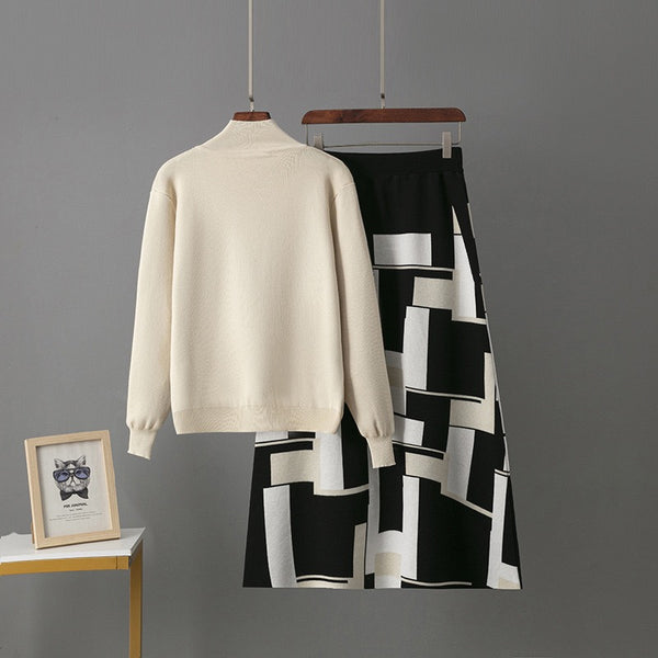Iminathi knitted skirt set