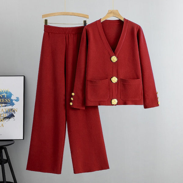 Kam knit trouser set