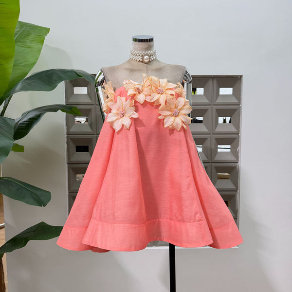 Aleena plunging rustic dress