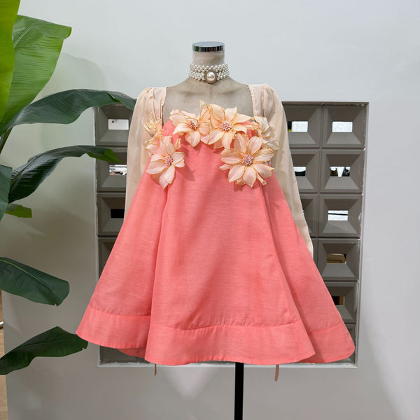 Aleena plunging rustic dress