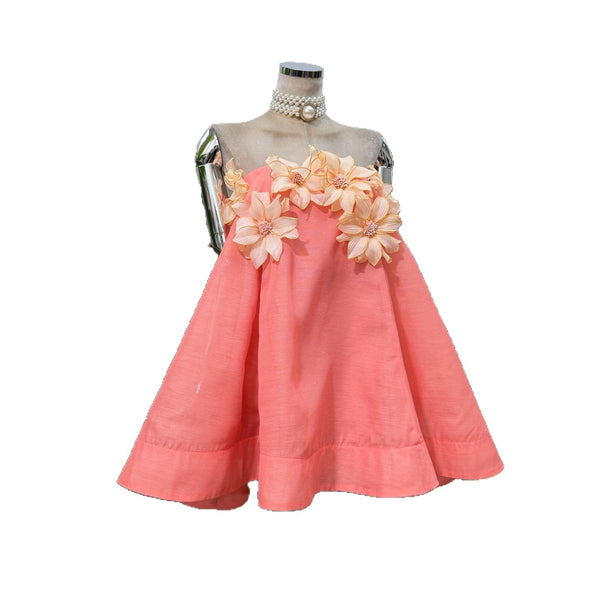 Aleena plunging rustic dress